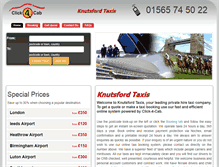 Tablet Screenshot of knutsford-taxis.co.uk